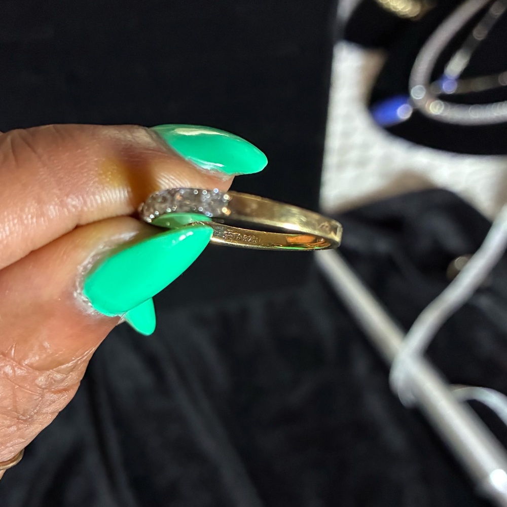 Gold Over Sterling Stackable Ring - image 4